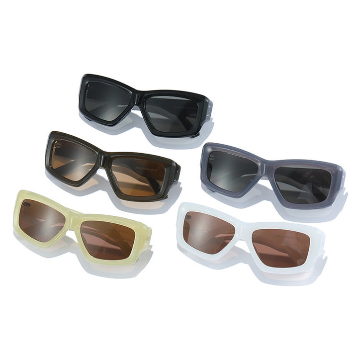 Fashion-Forward Oversized Angular Sunglasses Stornfield