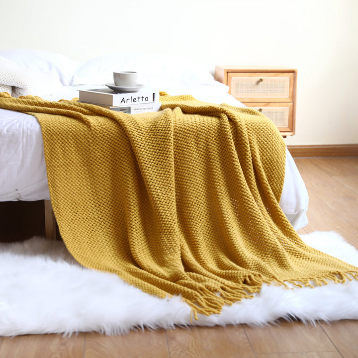 Chunky Knit Throw Blanket