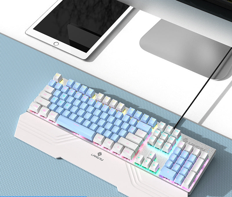 Wired Mechanical Keyboard with RGB Lighting Effects Stornfield