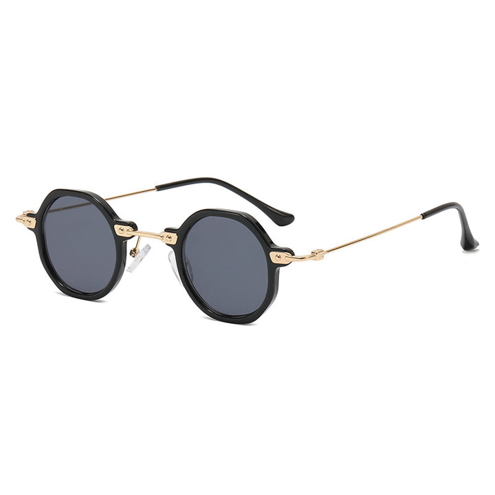 Women's designer sunglasses with hexagonal frame and luxurious metal accents Stornfield