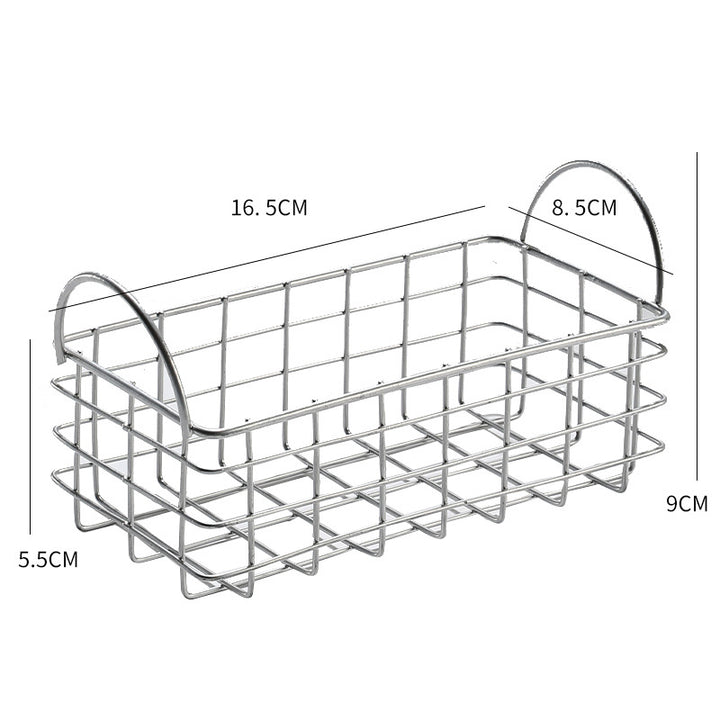 Unisex Wire Storage Basket with Ergonomic Handles Stornfield