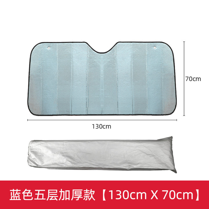 Unisex nan foldable car sunshade with reflective thermal insulation Stornfield