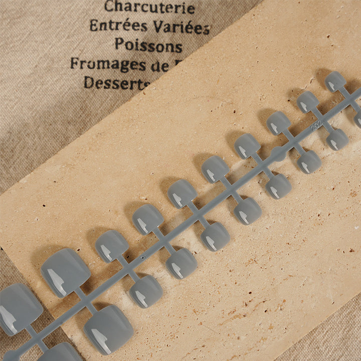 Premium Glossy Press-On Toenail Set Stornfield