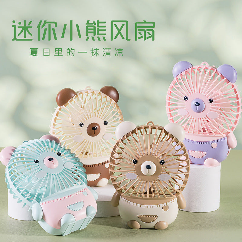 Unisex Mini Hand Fan in cute animal design Stornfield