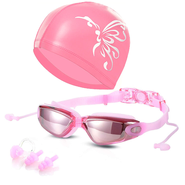 Swimming set with comfortable swimming goggles and trendy swimming cap Stornfield