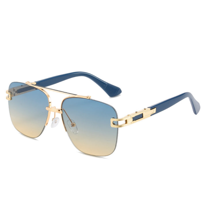 Women's fashionable square sunglasses with elegant metal frame Stornfield