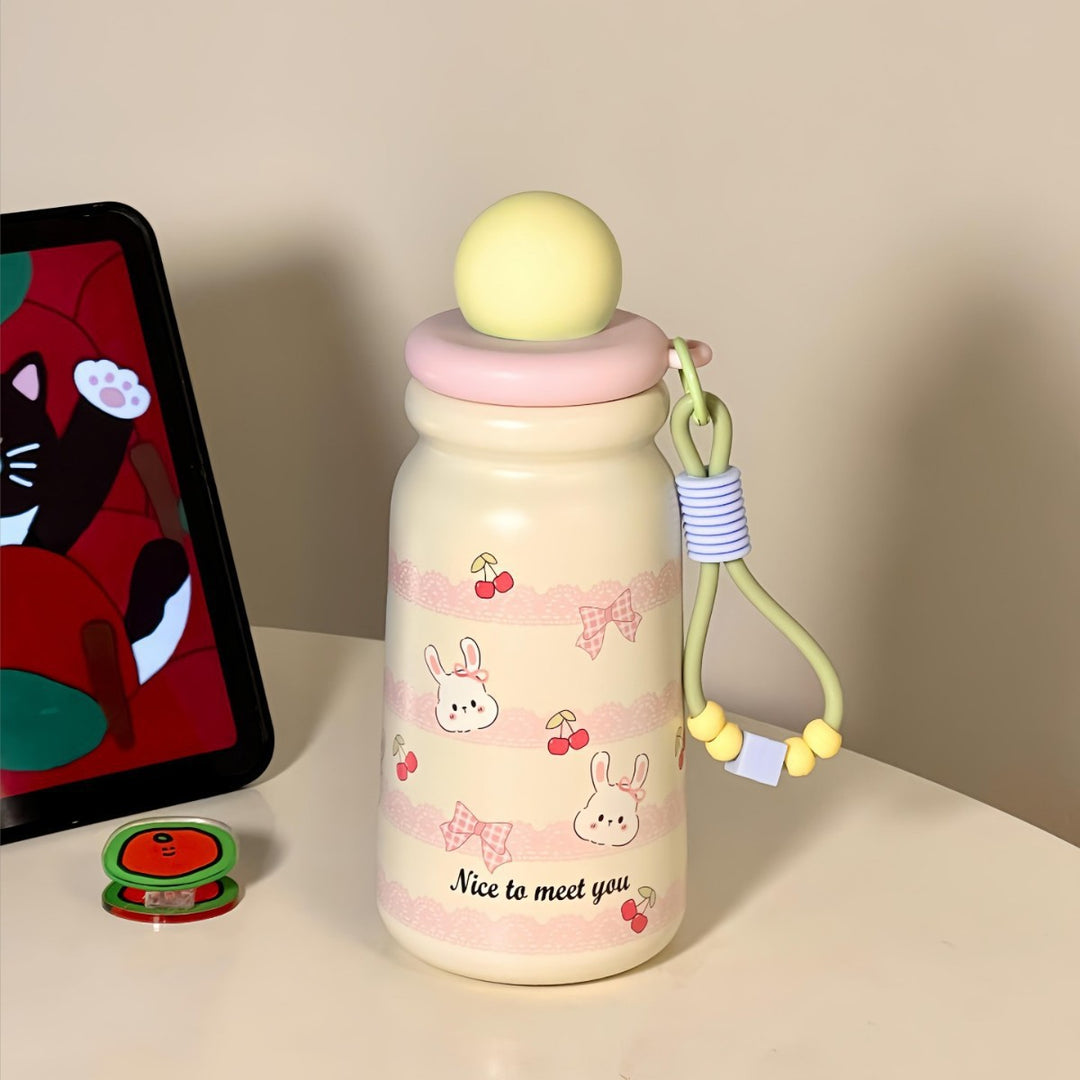 Women's Insulated Water Bottle with Playful Dog Design Stornfield