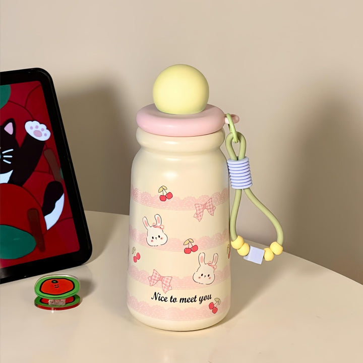 Women's Insulated Water Bottle with Playful Dog Design Stornfield
