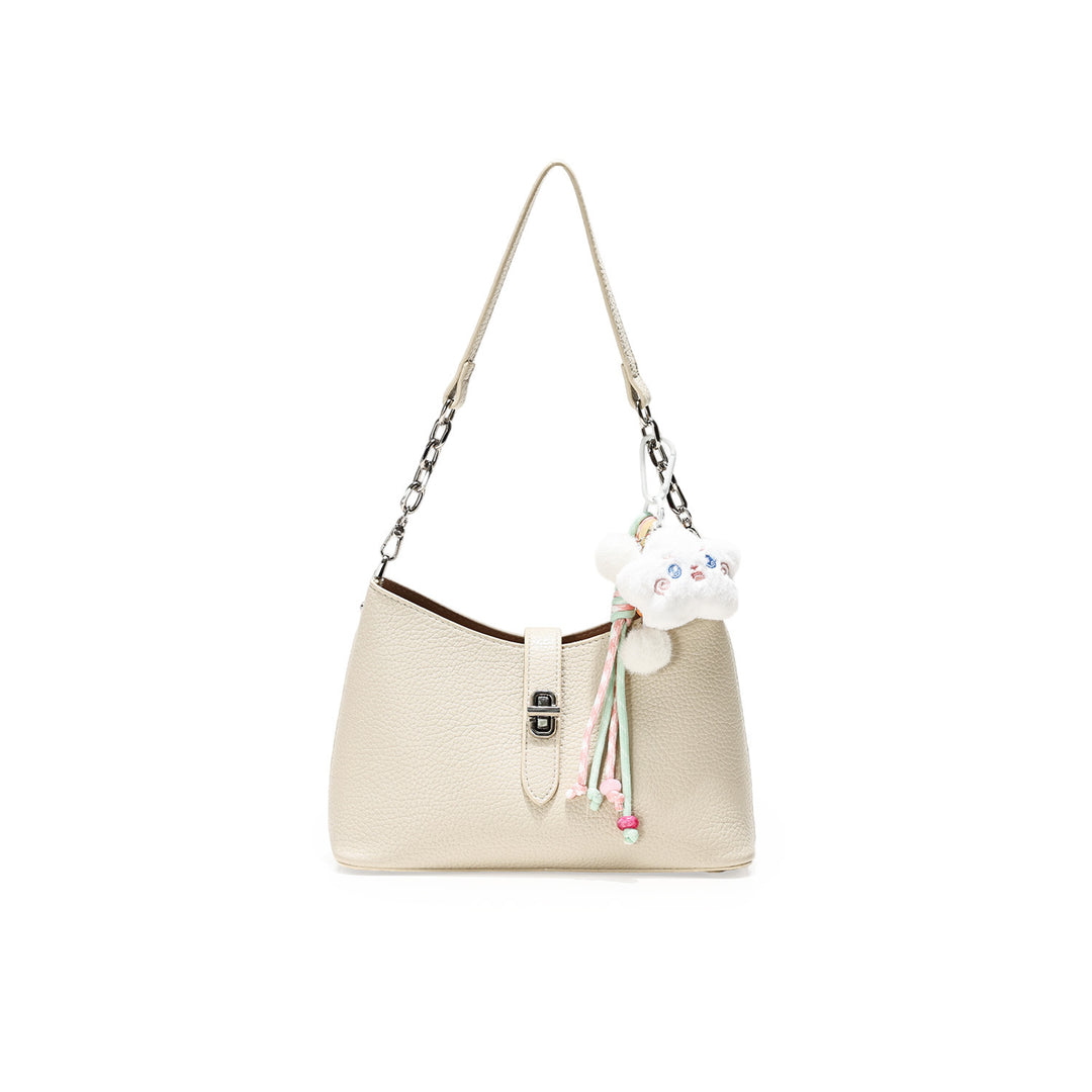 Stylish Textured Hobo Handbag