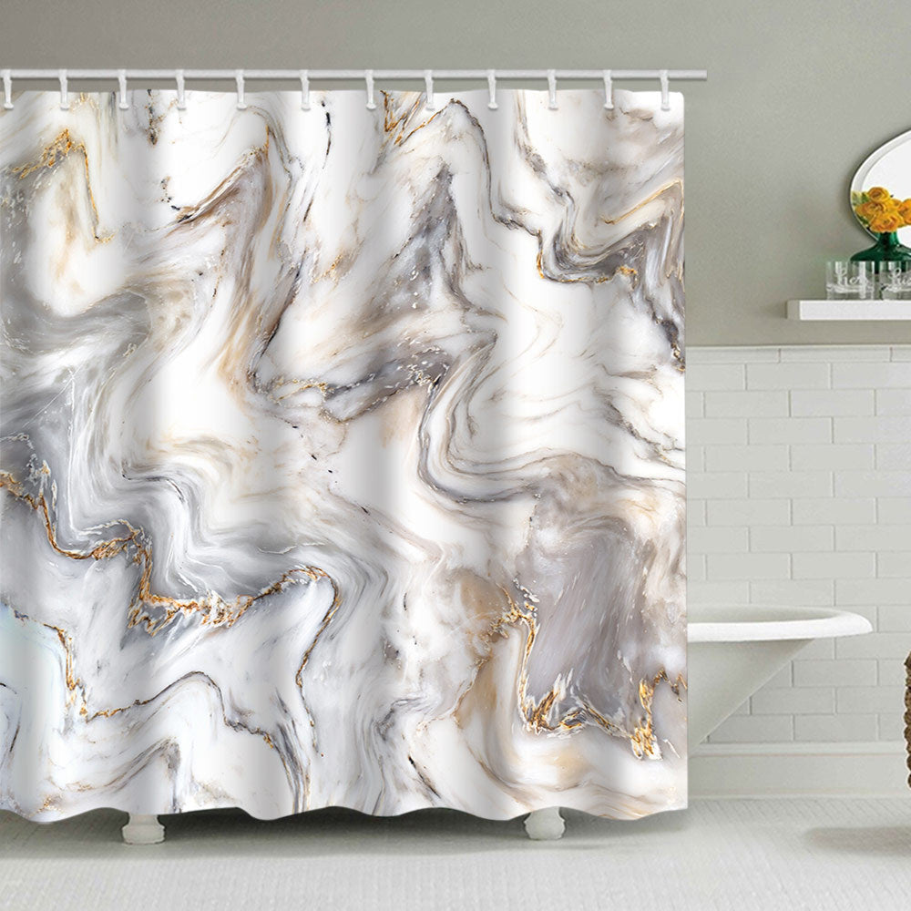 Artistic Marble Design Shower Curtain Stornfield