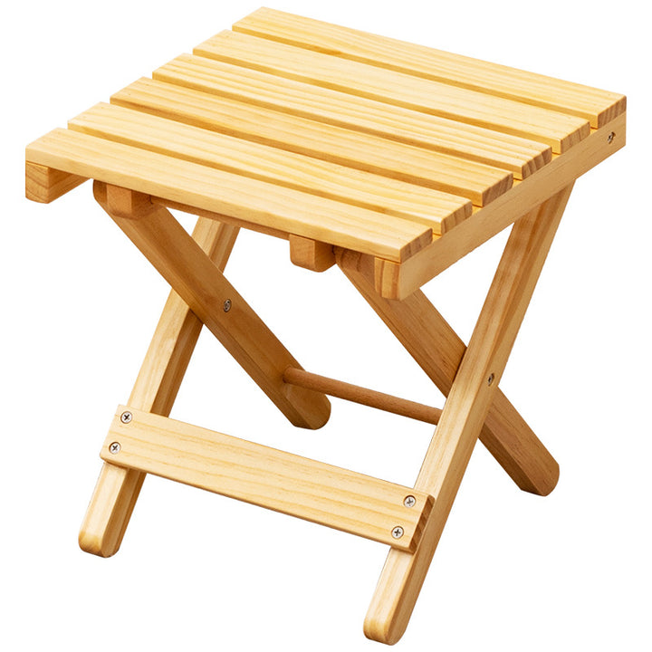 Foldable Stool Made of Sustainable Wood Stornfield