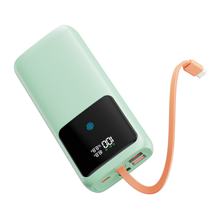 Power bank with integrated LED display and intelligent fast charging port Stornfield