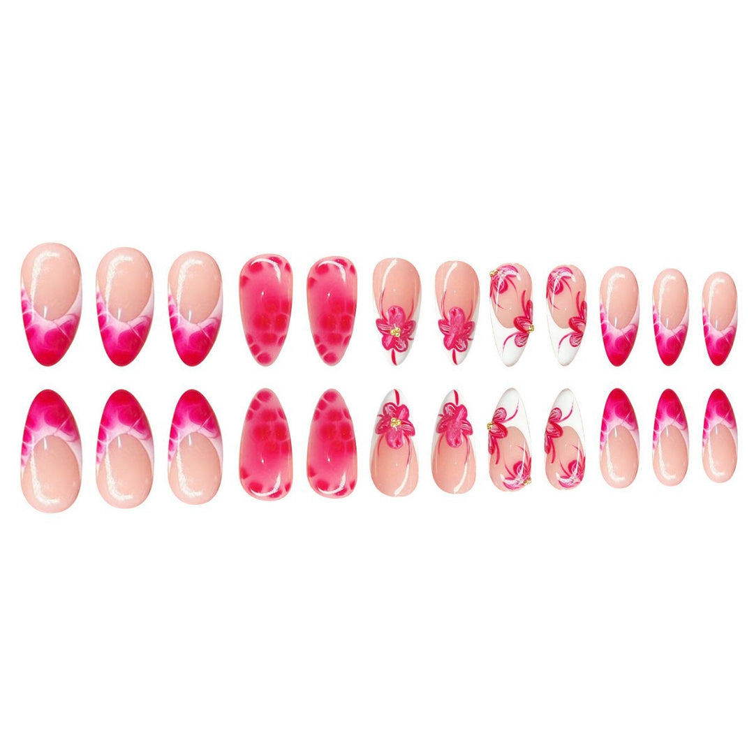 Artistic Floral Stiletto Nail Art Stornfield