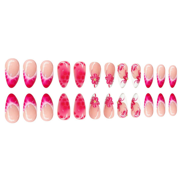 Artistic Floral Stiletto Nail Art Stornfield