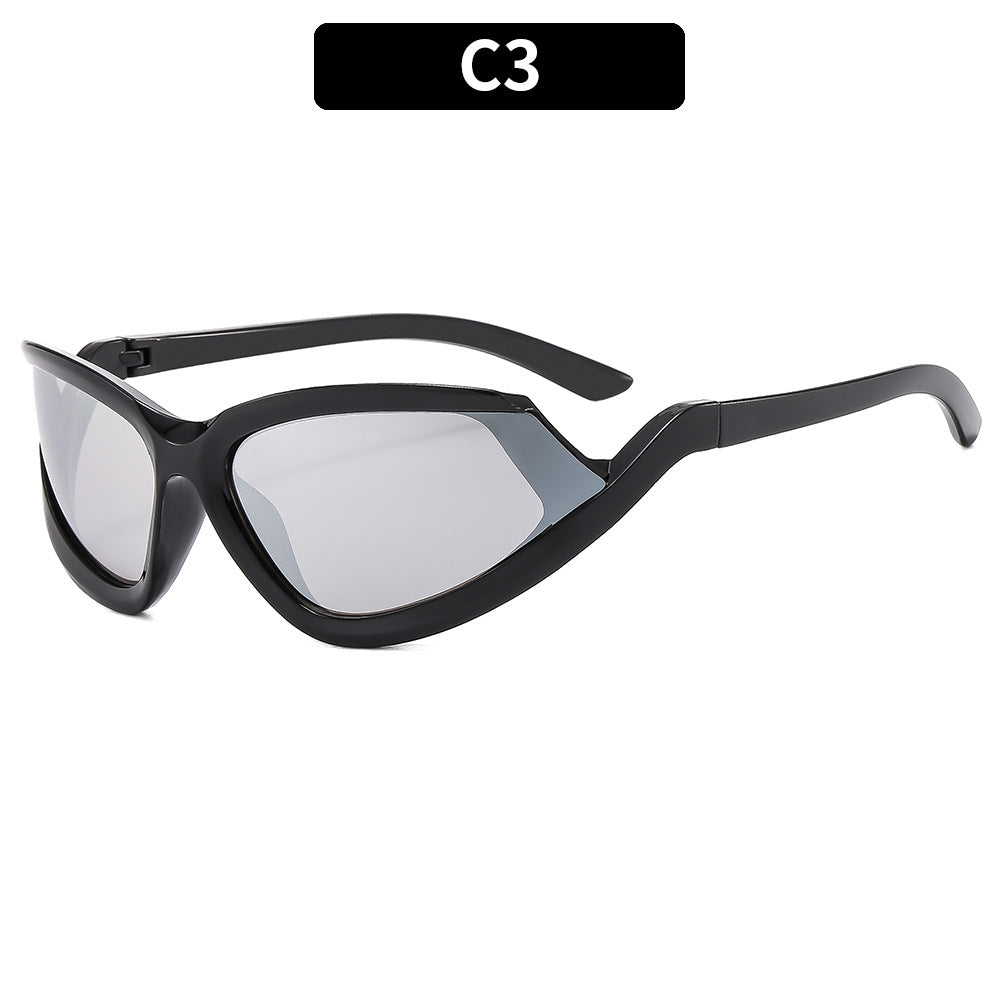 Sporty Cat-Eye Sunglasses