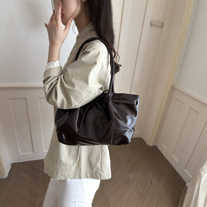 Stylish Patent Leather Tote Bag