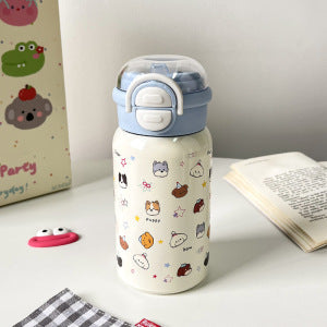 Ladies water bottle with cute animal motifs and safe closure system Stornfield