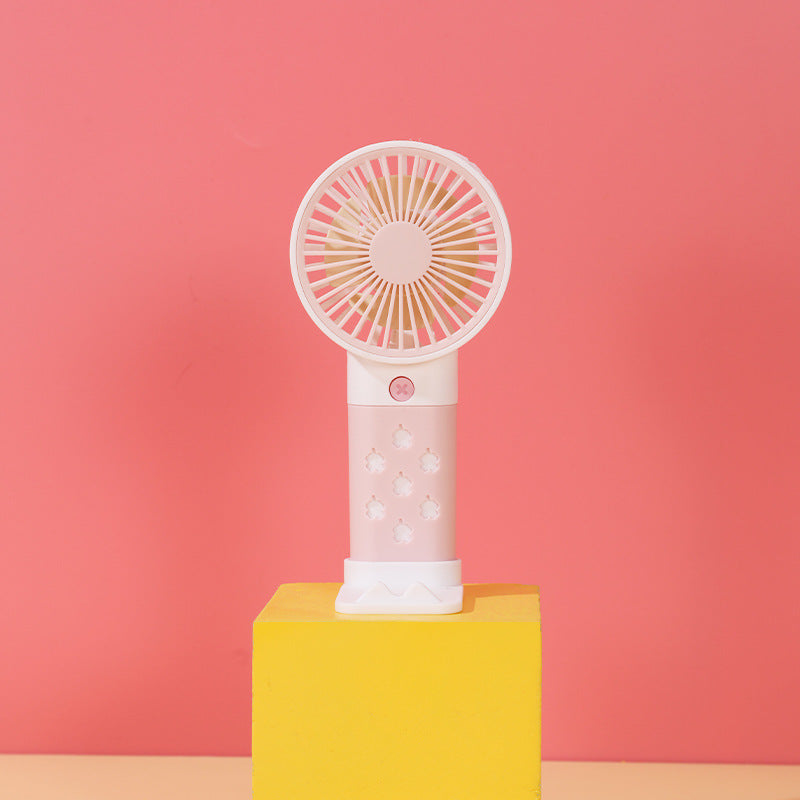 Women Portable Hand Fan with Ergonomic Handle and Adjustable Tilt Angle Stornfield
