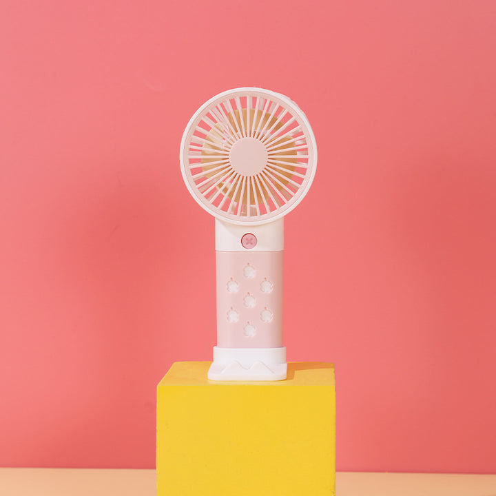 Women Portable Hand Fan with Ergonomic Handle and Adjustable Tilt Angle Stornfield