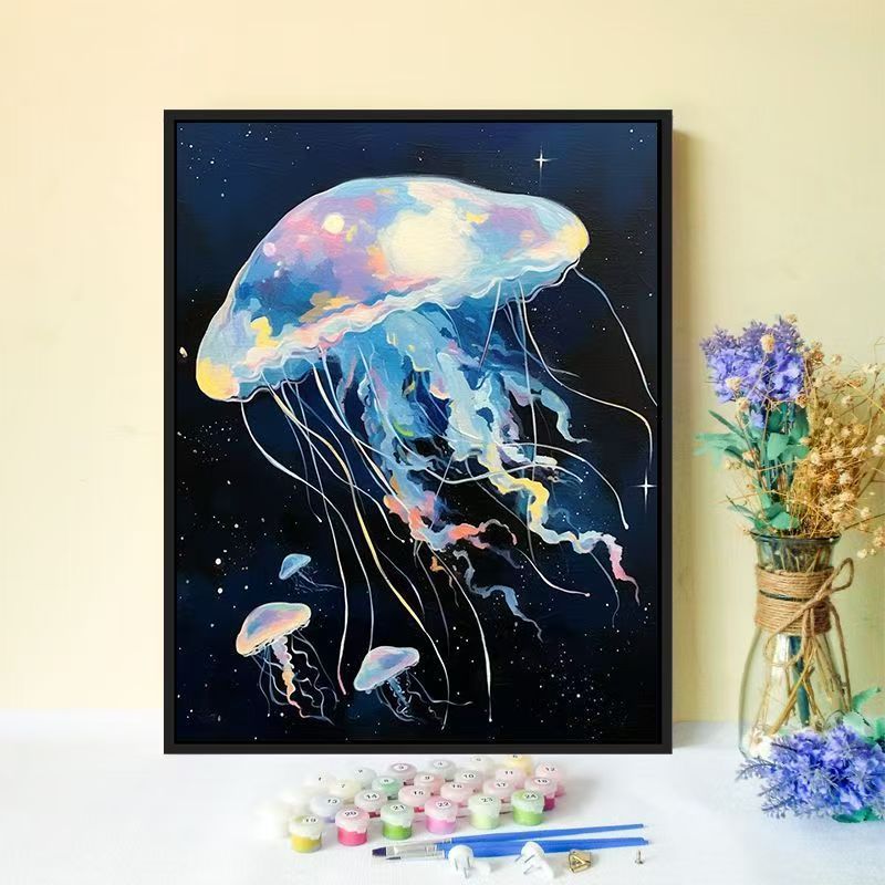 Jellyfish-Inspired Canvas Wall Art Stornfield