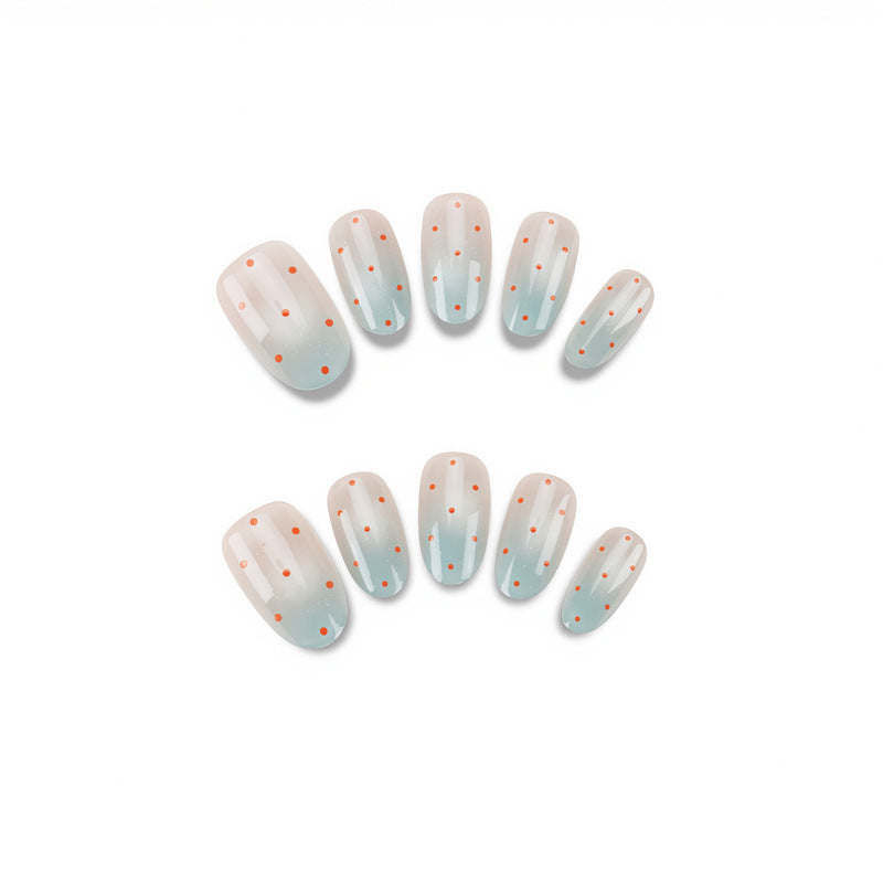 Decorative Press-On Nail Art with Ombre Design Stornfield