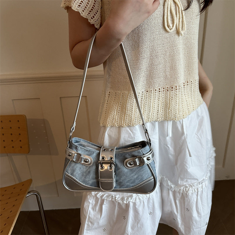 Faux Leather Mini Handbag