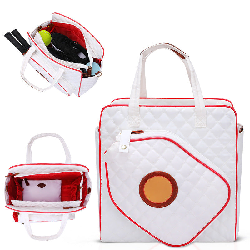 Quilted Tennis Equipment Tote Bag Stornfield