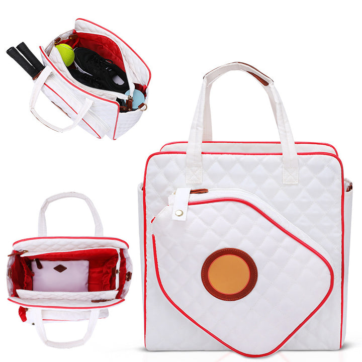Quilted Tennis Equipment Tote Bag Stornfield