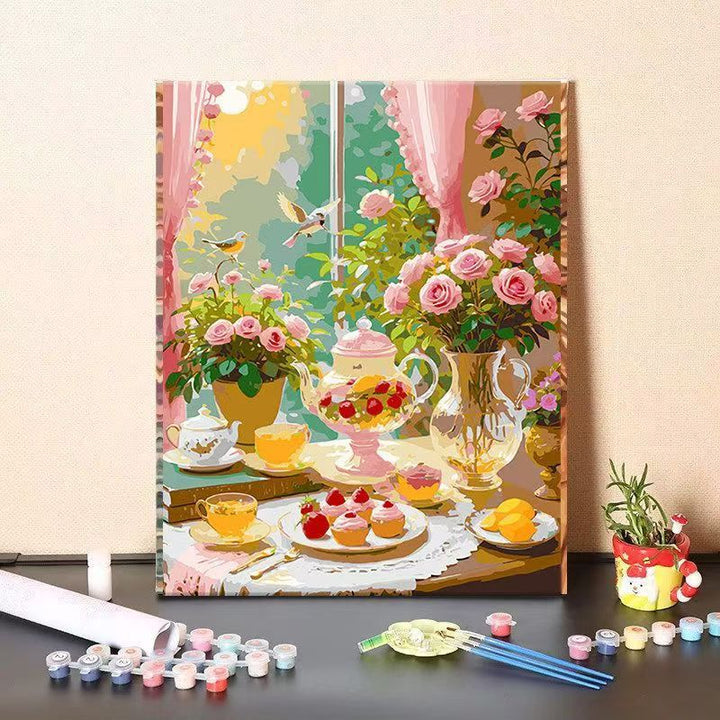 DIY Floral Still Life Paint by Numbers Kit Stornfield