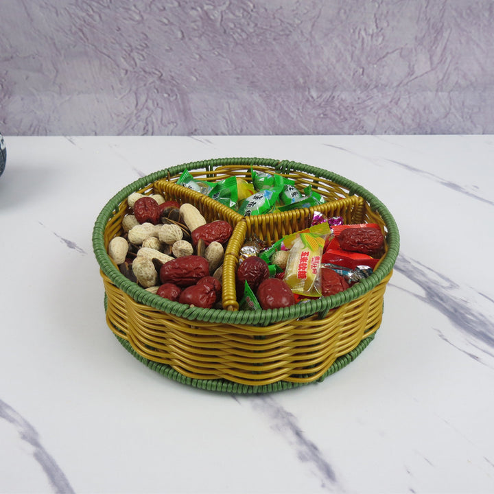 Ladies Oval Organizer Basket with Separate Compartments Stornfield