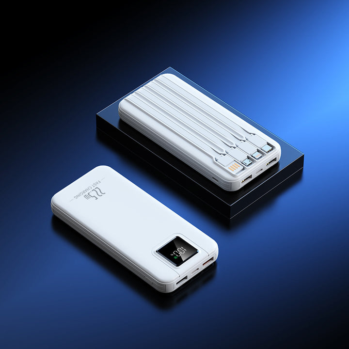 Portable power bank with intelligent fast charging function and digital charge level display Stornfield