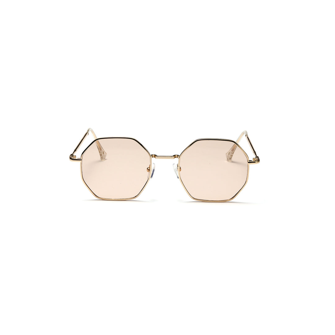 Women's octagonal sunglasses with elegant metal accents Stornfield
