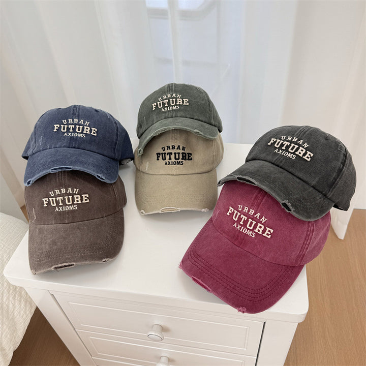 Men's Distressed Cotton Adjustable Baseball Cap Stornfield