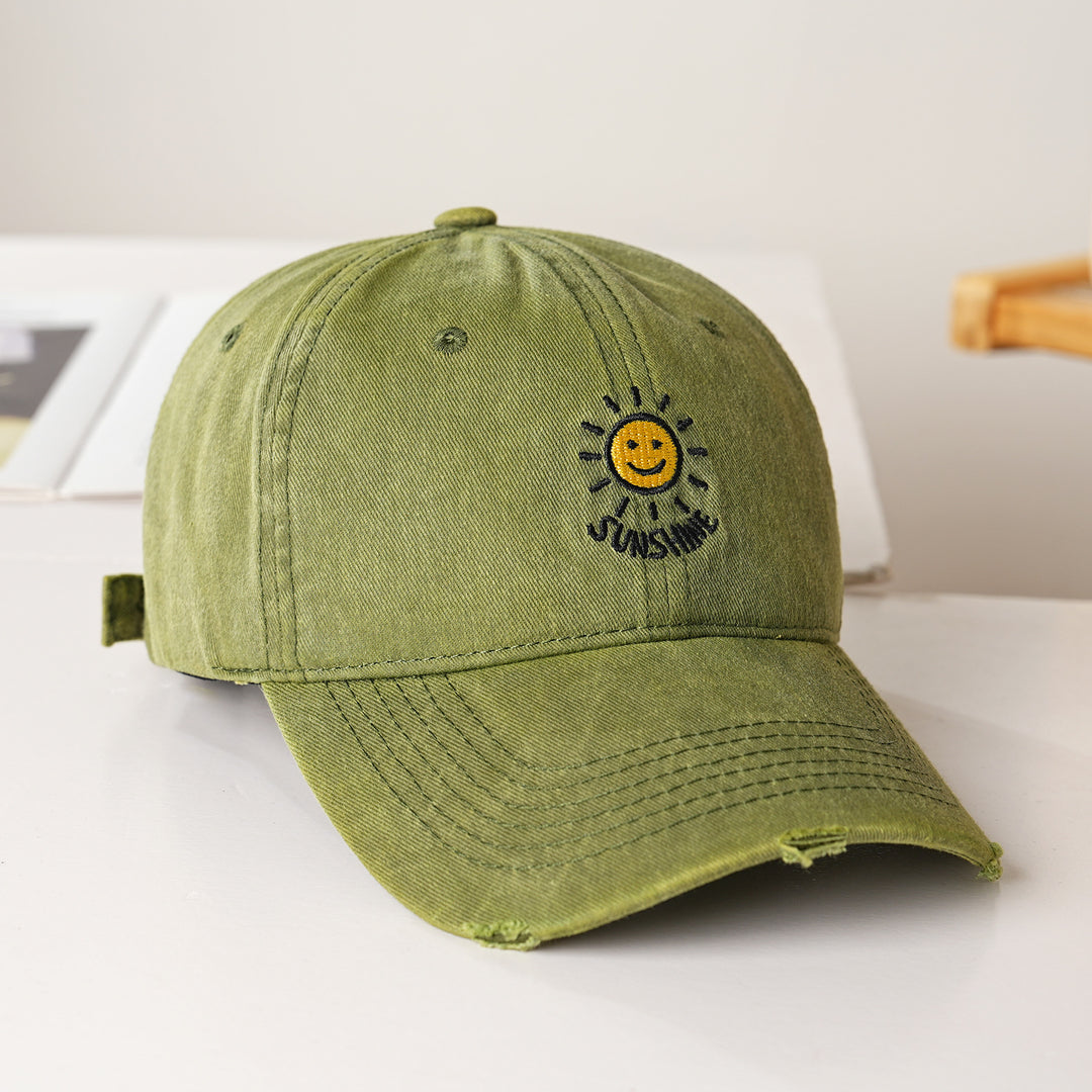 Women's sporty cotton cap with sun embroidery Stornfield