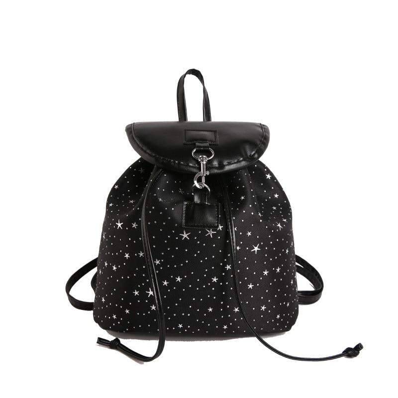 WoStar-Patterned Drawstring Backpack Stornfield
