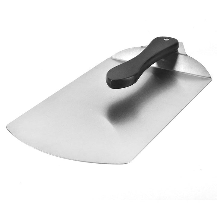 large stainless steel flat spatula pancake turner with ergonomic molded handle Stornfield