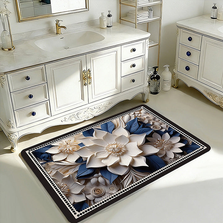 Geometric Patterned Bath Rug Stornfield