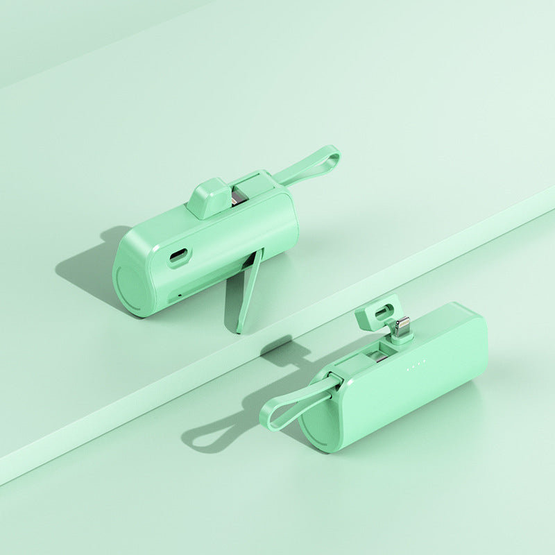 Compact power bank with integrated charging connector Stornfield