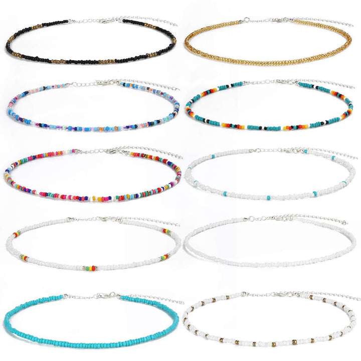 Colorful Beaded Choker Necklace Stornfield