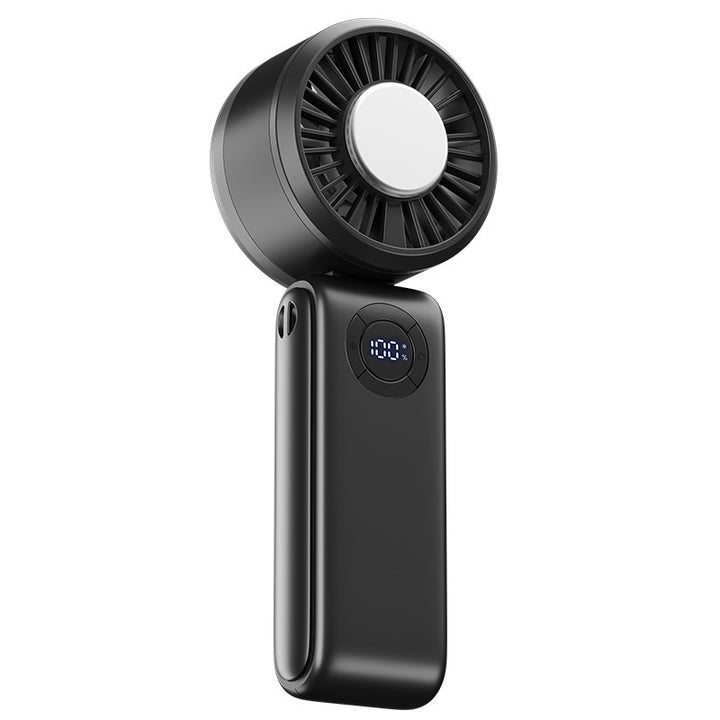Women's portable hand fan with digital display and variable speed control Stornfield