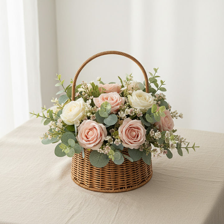 Handcrafted Wicker Storage Basket Stornfield