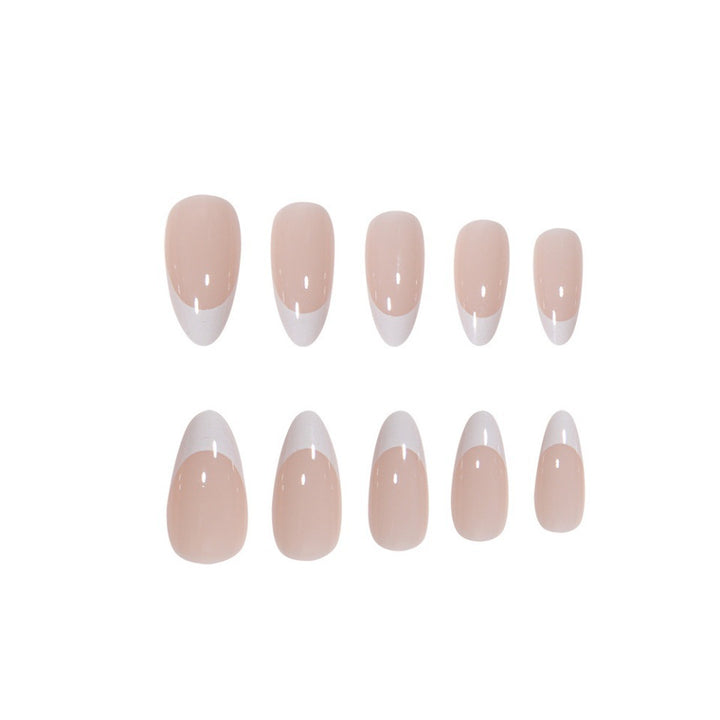 Elegant French Tip Press-On Nail Set Stornfield