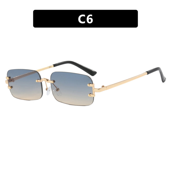 Ladies square sunglasses with high-quality metal frame Stornfield