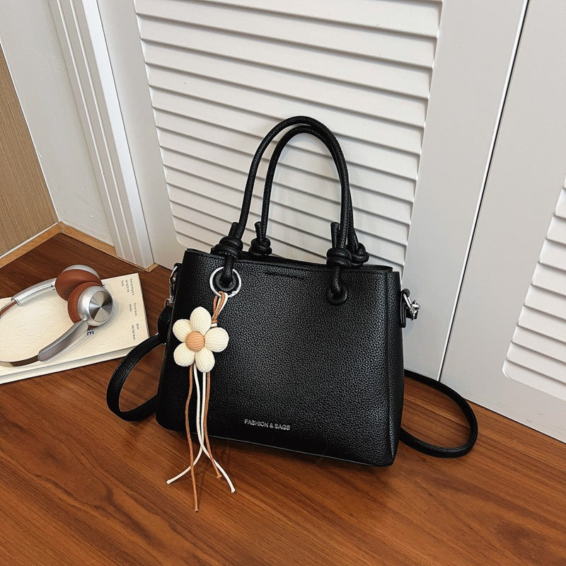 Textured Mini Handheld Tote Bag
