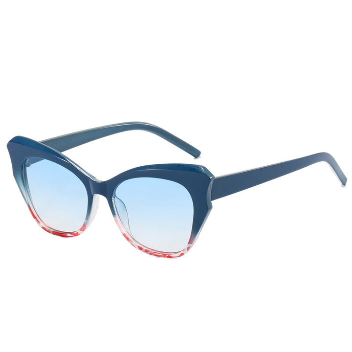 Women's Cat-Eye Sunglasses with Extravagant Mirror Design Stornfield