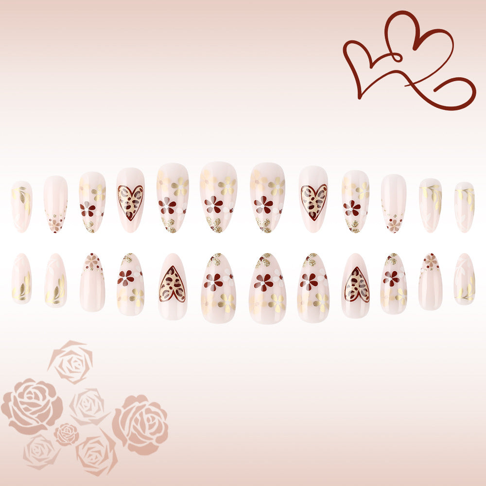 Artistic Floral Design Press-On Nails Stornfield