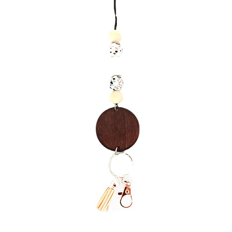 Wooden Beaded Keychain Holder Stornfield