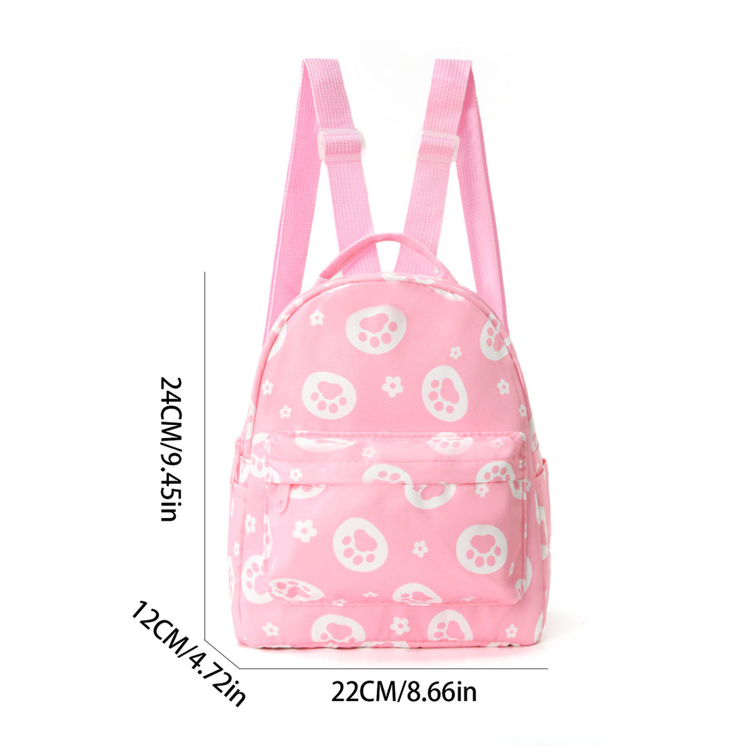 Cute Backpack with Paw Print Design Stornfield