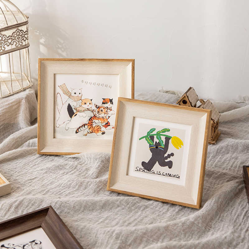 Artistic Framed Yoga Illustration