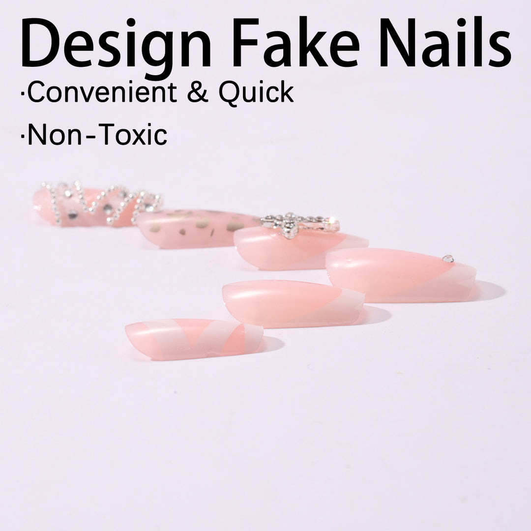 Elegant Nail Art with Glitter Design Stornfield